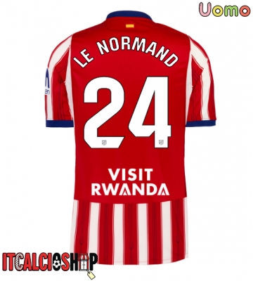 Atletico Madrid Robin Le Normand #24 Prima Maglia 2026-27 Manica Corta